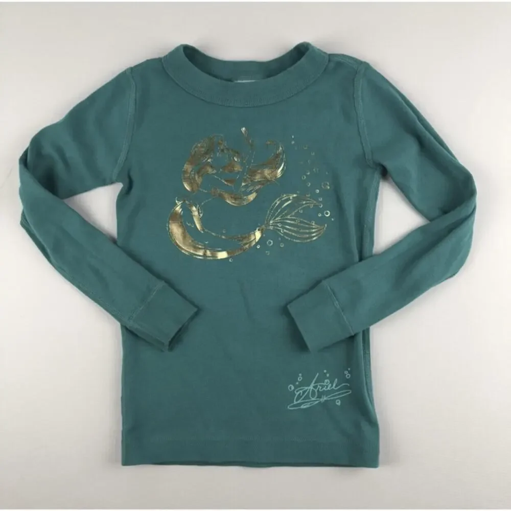Hanna Andersson Little Mermaid PJ Set Size 4
